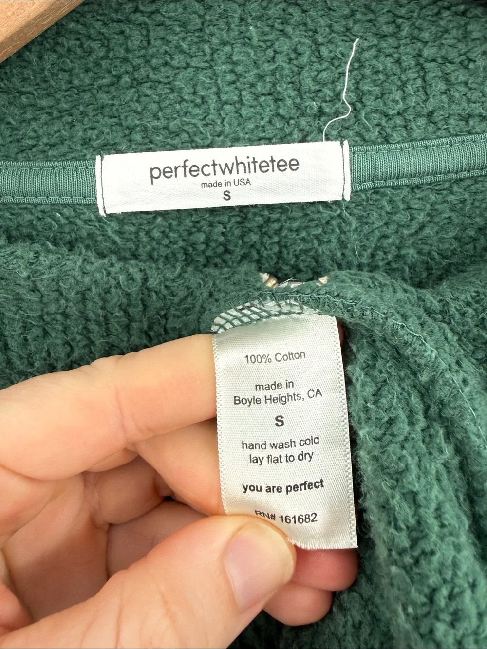 Perfect White Tee Tyra 1/4 Zip Pullover | Evergreen | Small